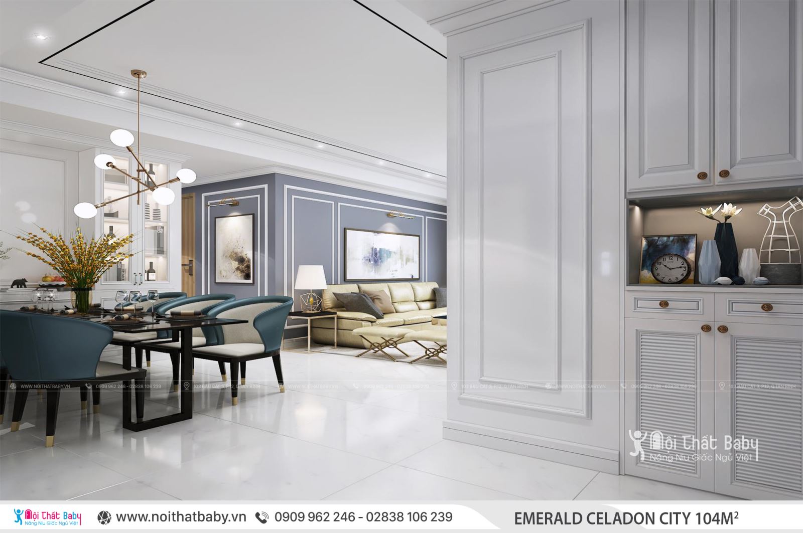 Tổng hợp các mẫu thiết kế nội thất Chung cư Emerald Celadon City
